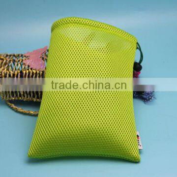 best quality coloful sandwich mesh drawstring bag