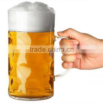 2 Pint Transparent plastic drinking jar glasses
