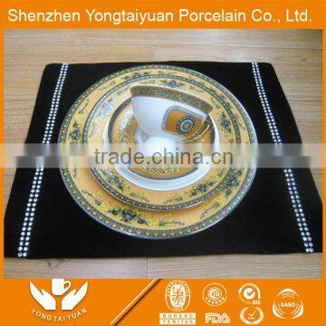 Wholesale European hotel used porcelain dishes plate