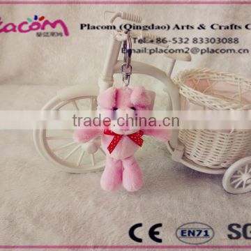 New design Lovely High quality Customzie Cheap Promotional Gift and Gifts Plush toy Keychains Pink pig