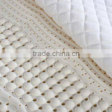 Thick Natural Latex Foam Knitted Fabric Removable Zipper off Mattress