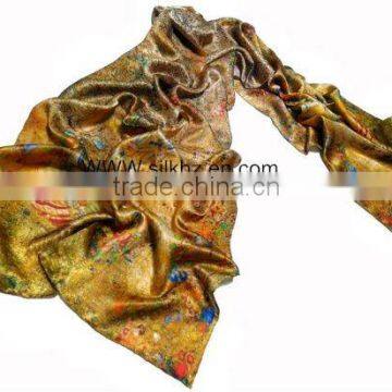 Fashion Print Long Silk Satin Bandana