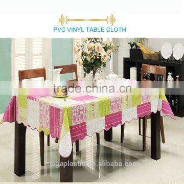 Wave Sewing Edge Water Proof PVC Table Cloth photo-6