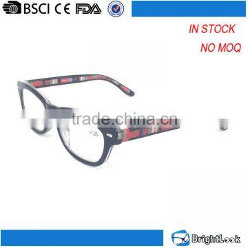 No MOQ very cheap free sample plastic women fashion designer glasses reading