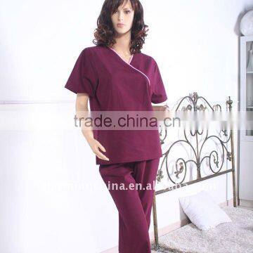 Contrast Trim Women scrub suit