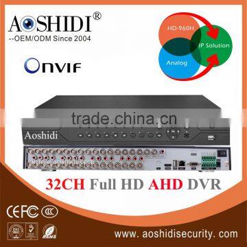 32CH Channel HD 1080P AHD DVR Recorder with HDMI, NVR HVR support Onvif P2P Cloud