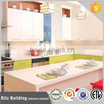 Combination kitchen cabinet colors design