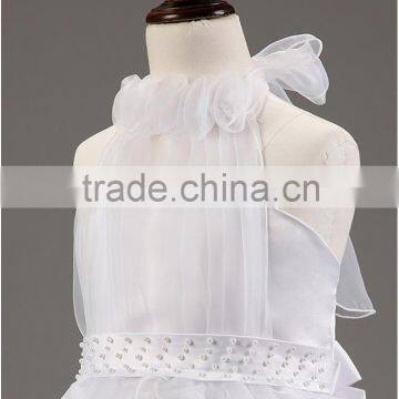 High Quality Girl's Trailing Wedding Dress Kids Wedding Dress Summer Flower Girl Dress Skirt Gauze White Trailing Skirt Girls
