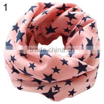 Stars Children's Cotton Neckerchief Kids Boy Girl Scarves Shawl Unisex Winter Knitting photo-2