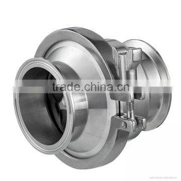 fine craft food grade manual spring return check valve