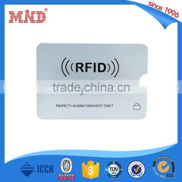 MDBS39 Anti Theft RFID blocking card sleeve/rfid card holder