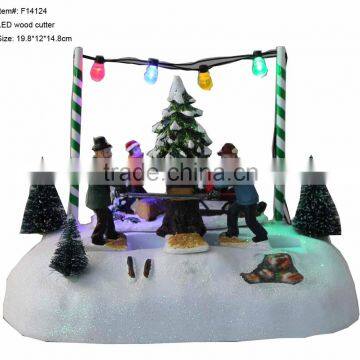 Christmas decoration LED wood cutter