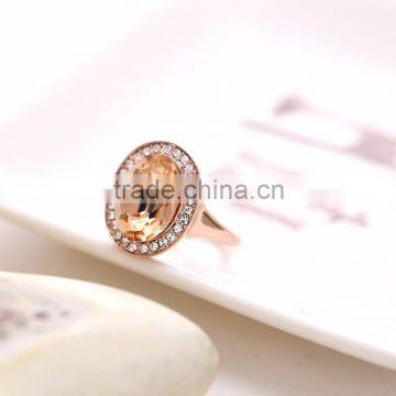 18K Gold Color Rings With Blue Gemstone 3gram Gold Ring photo-5