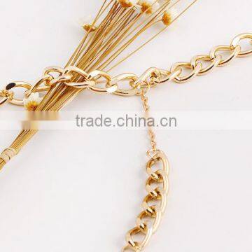 Saudi India Wedding Bridal Gold Chain Bracelet Rings photo-6