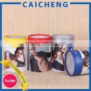 Creative Paper Round Tube Packaging Box for T-shirt