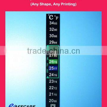 LCD Color Changing Aquarium Thermometer with Customized Shape and Printing