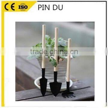 mini garden hand tools with rake, spade, shovel