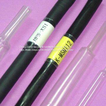 Clear, flame-retardant, flexible fluoropolymer tubing