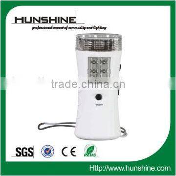 White Multifunction 3+6 Super Brightness Battery Backup Led Emergency Light With Radio