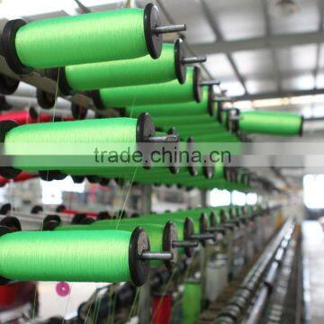 Plastic yarn doubling and twisting machine