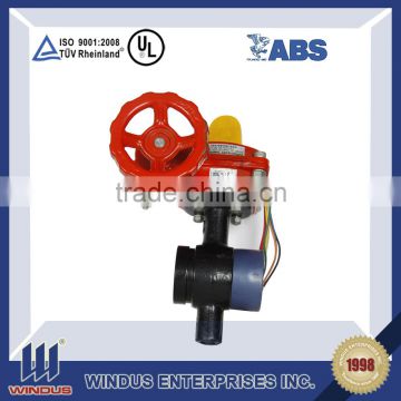 DN3300 PN101 plain steel butterfly valve