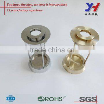 CNC lathe aluminum part, Good quality lamp holder,CNC turned part for decoration