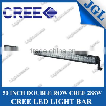 50inch cree 288W 4x4 led light bar for trucks boat jeep SUV ATV 240W 180W 120W 60W 30W 24W