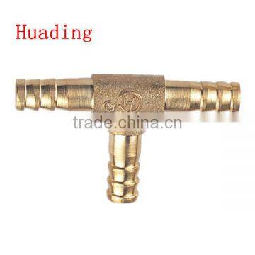 Brass Marterial ,brass T Type Hose Barb Connector With Od10 12 14 mm ,brass Hose photo-3
