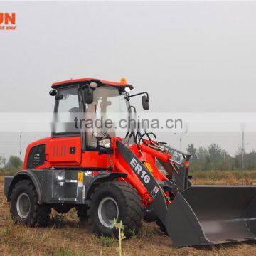 Qingdao Everun Wheel Loader ER16 Mini Front End Loader With Drum Folder photo-6