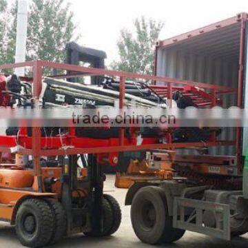 Forest Equipment Tractor PTO Hydraulic Timber Loading Traile Log Trailer , Wood Trailer, Log Wagon With Crane Grapple photo-4