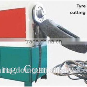 Long performance life waste tire recycling line/block cutting machine/crusher for rubber