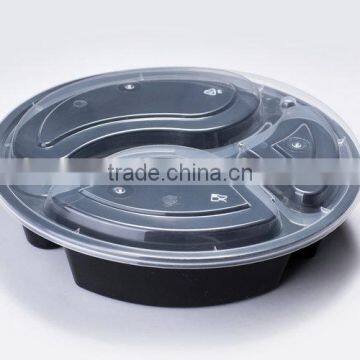 Heat Resistant Disposable 3-compartment Food Container Lunch Box , Noodle Box , Meal Box photo-2