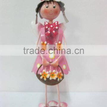 Garden Flower Fairy Painted Iron Flower Fairy Garden Decoration photo-3