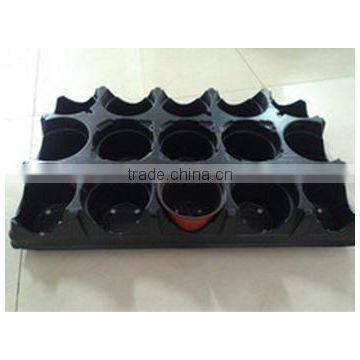 China good supplier durable working plastic nursery flower pot tray