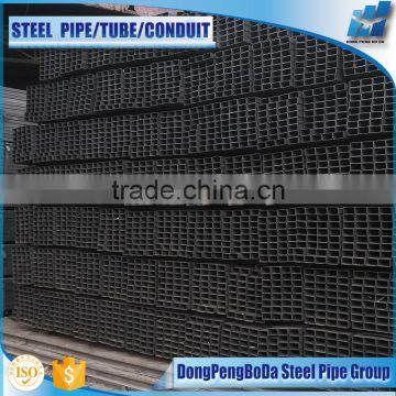 40*60*3mm hollow section black steel pipe for building material