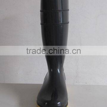 Cheap Black Knee High Rain Boots photo-3