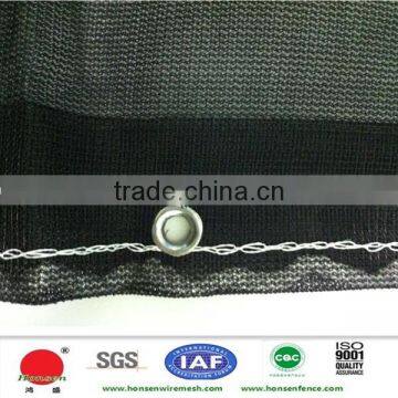 A very big discount price for HDPE sun shade netting with brass rings