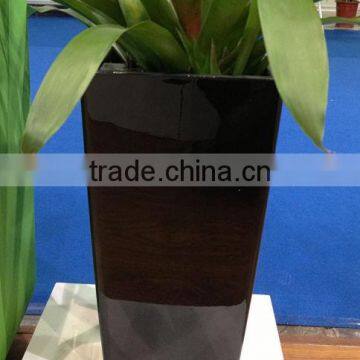 glossy surface flowerpot,2013 cheap square flowerpot,new type biodegradable flower pot