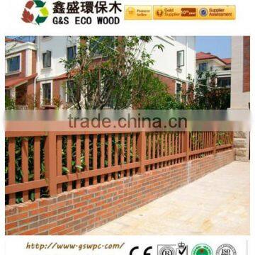 Modern anti corrosive wpc plastic composite fence / railing