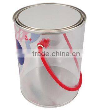 Empty PVC tin can for food use