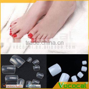 500 PCS Women Ladies Home Salon ABS Artificial False Toenails Toe Nail Art Tips Decoration photo-4