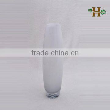 40cm Height Shell Shaped Colored Glass Vase, Handmade Glassware for Wedding Decoration