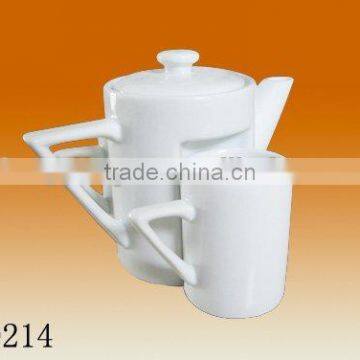 Custom Logo Wholesale Ceramic Tea Pot , New Design Modern Teapot Set,teapot Cup photo-5