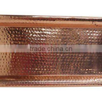 copper plated hammered tray