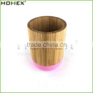 Hot sale bamboo utensil holder /kitchen utensil rack Homex-BSCI