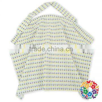 Aqua White Stripe Seersucker Cotton Nursing Cover for Breastfeeding, Mum Udder Covers Breastfeeding photo-5