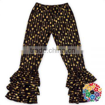 Best Selling Fall Chic Halloween Patterns Baby Leggings Wholesale Triple Ruffle Icing Baby Leggings photo-3