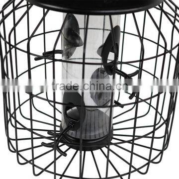 Outdoor 12 Inch Black 4-Peg Squirrel Proof Bird Feeder photo-4