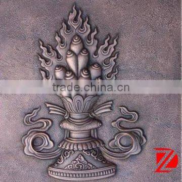 Flowers Sculpture Bronze Relief Wall Art for Deocoration photo-2