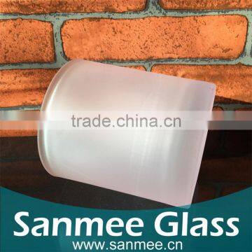 Hot Selling Frosted Wine Glass Shape Candle Holders for Wholesale photo-2